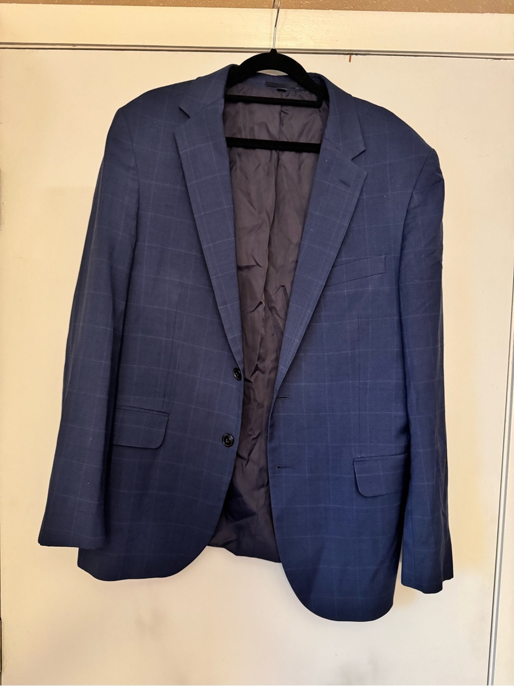 Jos. A. Bank Blue Windowpane Suit Jacket and Pants
